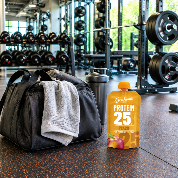 Protein Peach Yoghurt Pouch 200g